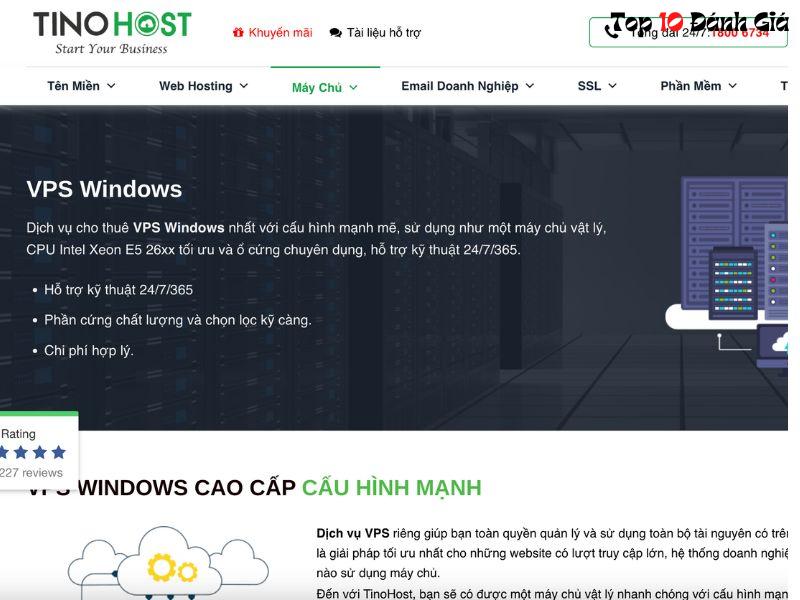 TinoHost - Nhà cung cấp Cloud VPS giá rẻ