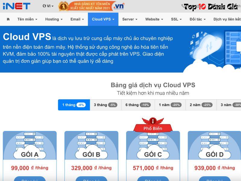 iNet - Nhà cung cấp Cloud VPS quốc gia lớn tại Việt Nam